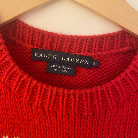 Ralph Lauren cashmere reindeer fitted sweater small - Picture 3 of 3